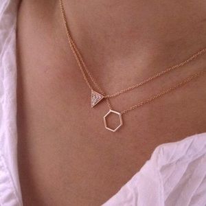 Hortense Solid 14k Rose Gold Necklace